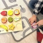 EliNeli Fruits Montessori Ξύλινος Δίσκος Κοπής Φρούτων