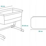 Lionelo Theo Λίκνο Συγκοίμησης Concrete 5902581657510