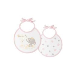 Interbaby Σαλιάρα Σετ 2 Τεμ Elephant Pink