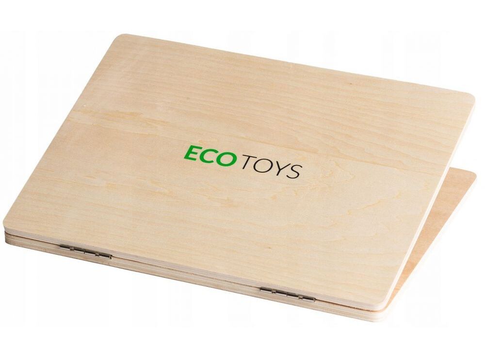 Ecotoys Ξύλινο Εκπαιδευτικό Laptop με Μαγνητικό Πίνακα