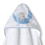 Interbaby Bear Set Μπουρνούζι Κάπα 100Χ100 &, Βελούδινο Πανάκι Παρηγοριάς Blue