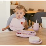 Interbaby Σαλιάρα Σιλικόνης Pink SI002-66