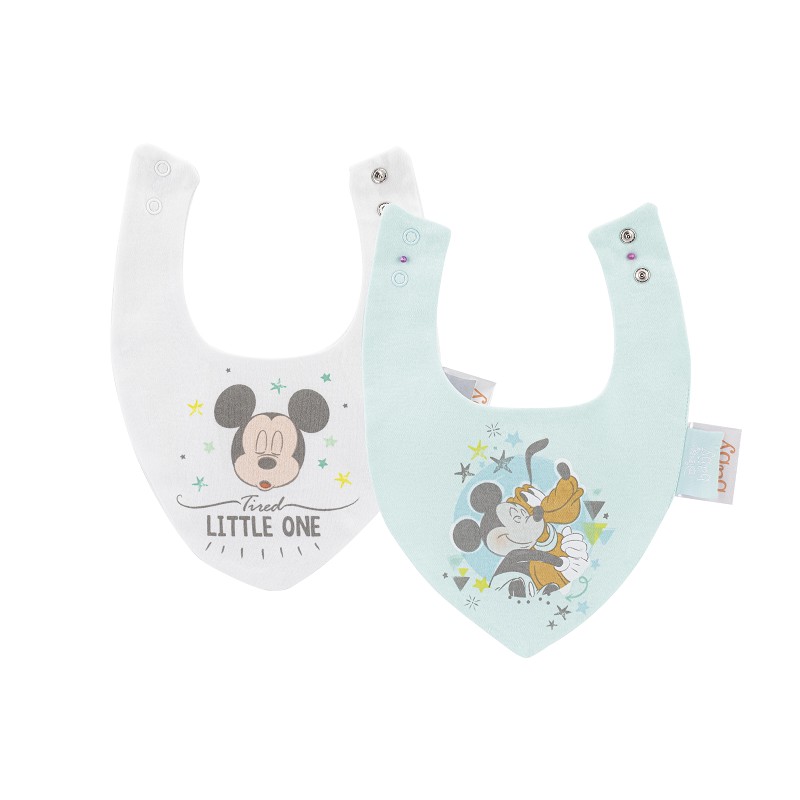 Interbaby Σαλιάρα Bandana Σετ 2 Τεμ Mickey2