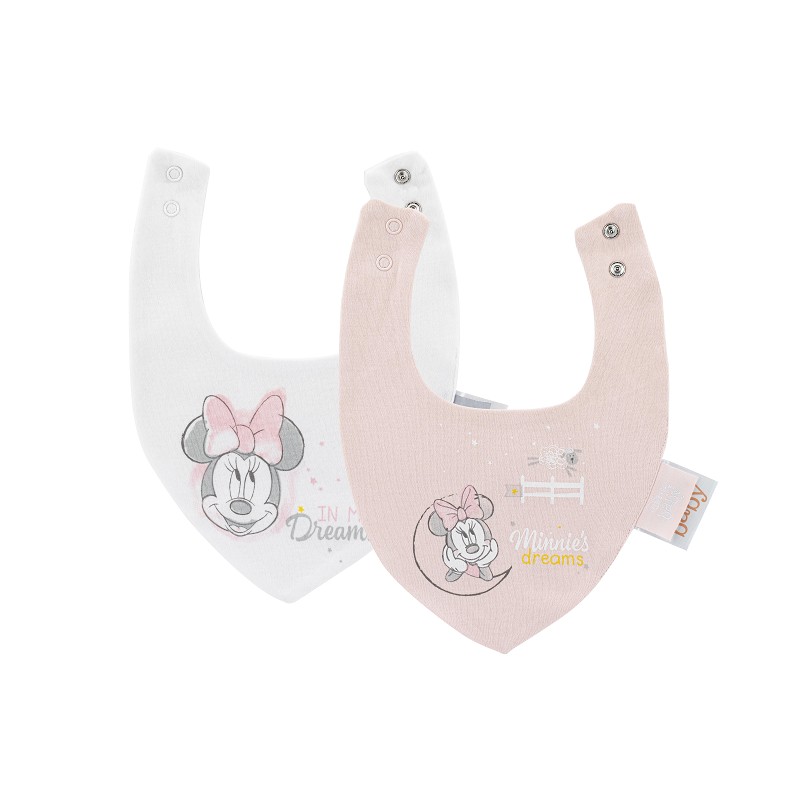 Interbaby Σαλιάρα Bandana Σετ 2 Τεμ Minnie1