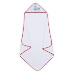 Interbaby Tipi Oso Μπουρνούζι Κάπα Σετ Με Λαμπάκι Νυκτός White/Red NU1202-19