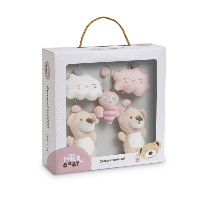 Interbaby Bear Μουσικό Carrousel Pink