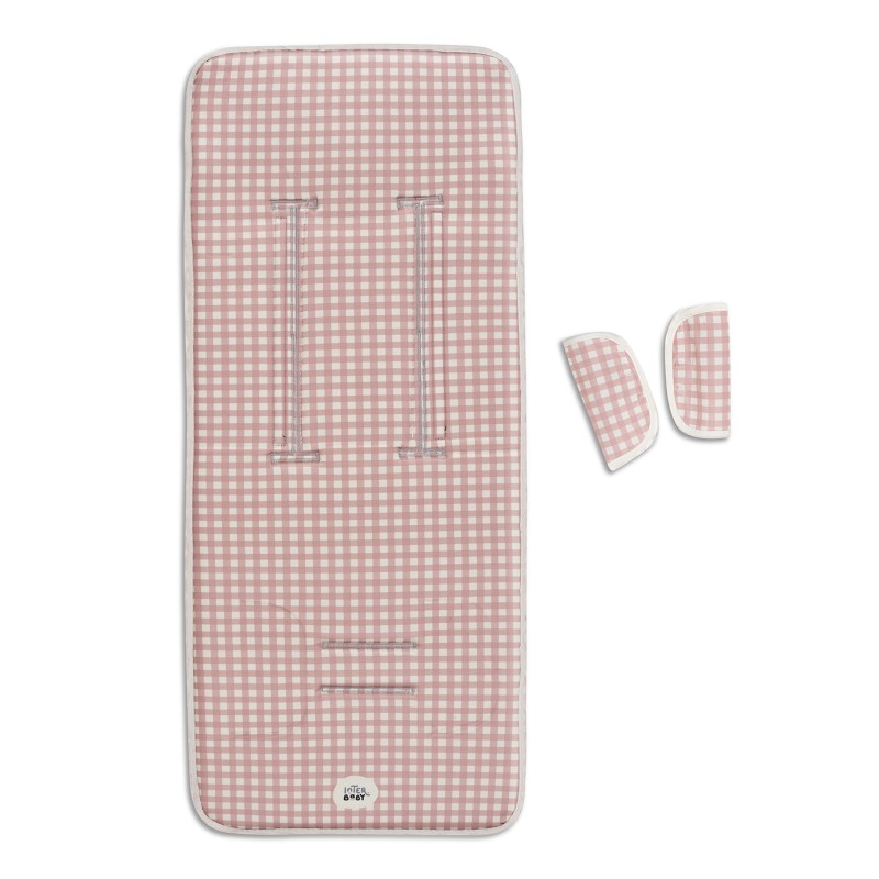 Interbaby Vichy Universal Κάλυμα Καροτσιού Pink