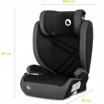 Lionelo Hugo i-Size Κάθισμα Αυτοκινήτου Isofix 100-150cm ή 15-36kg Black Gray