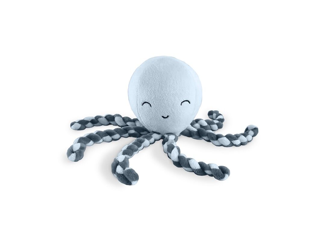 Interbaby Λούτρινο Octopus & Κουβέρτα Αγκαλιάς 80X110 Grey Blue