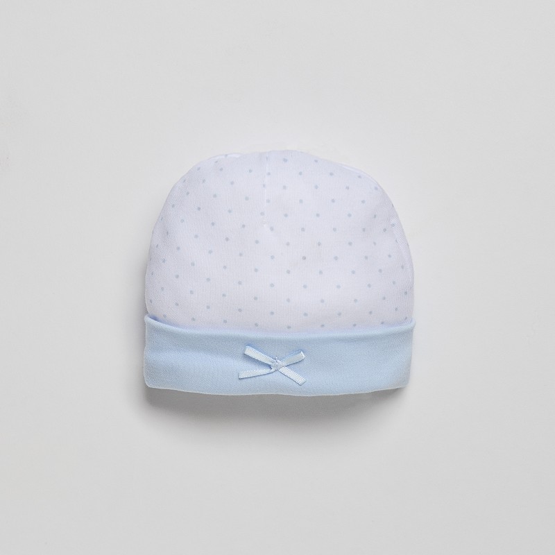 Interbaby Dots Σετ Δώρου 4 τμχ (0-6 μηνών) Blue