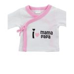 Interbaby I Love Mama-Papa Σετ Δώρου 4 τμχ (0-6 μηνών) Pink