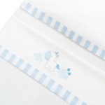 Interbaby Unicornio Nubes Σεντόνια Λlκνου 50×80 Σετ 3 Τεμ White/Blue