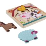 Eli Neli Montessori Farm Multilayer Puzzle Παζλ Πολλαπλών Στρώσεων