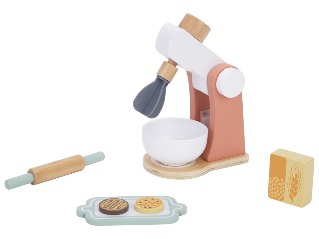 Eli Neli Montessori Mixer Set Ξύλινο Παιδικό Μίξερ Με Αξεσουάρ