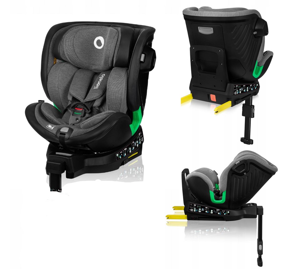 Lionelo Harmony i-Size κάθισμα αυτοκινήτου 40-150 cm isofix Gray Graphite Leather