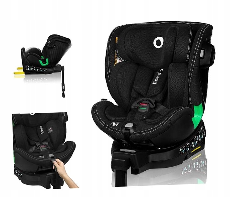 Lionelo Harmony i-Size κάθισμα αυτοκινήτου 40-150 cm isofix Black Carbon Bamboo