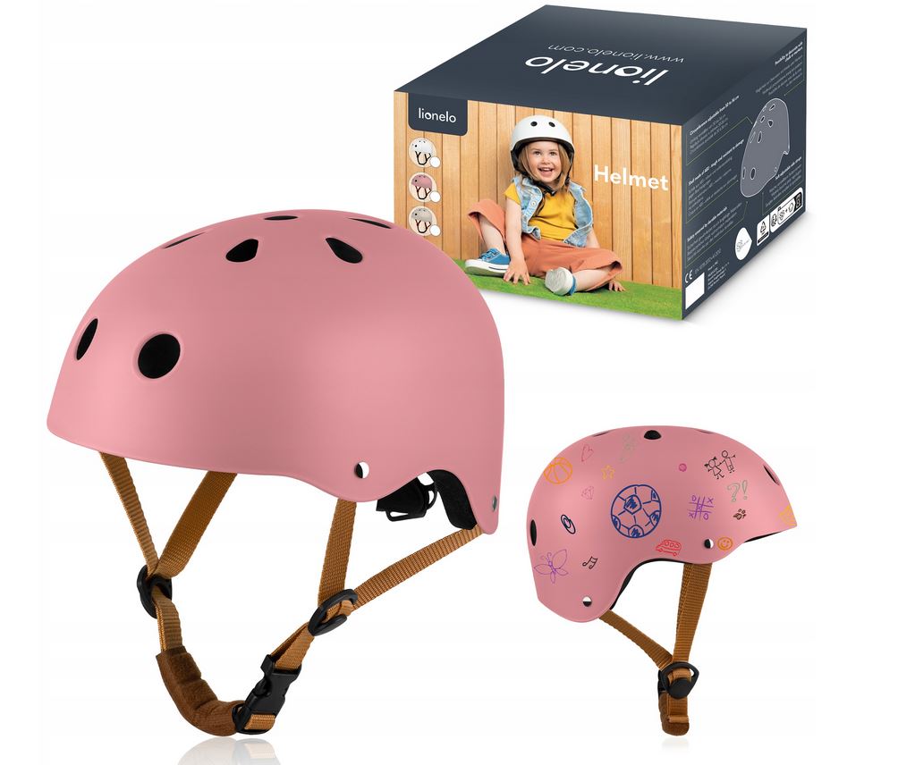 Lionelo "Helmet" Παιδικό Κράνος Ποδηλασίας 50-56cm Pink Rose