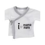 Interbaby I Love Mama-Papa Σετ Δώρου 4 τμχ (0-6 μηνών) Grey