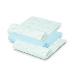 Interbaby Πάνες Αγκαλιάς Bear Bamboo 55x70 Σετ 3 Τεμ Blue