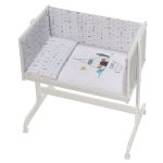 Interbaby Tipi Oso Σετ Λίκνο + Προίκα + Στρώμα White/Grey