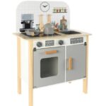 Eli Neli Montessori Kitchen Ξύλινη Παιδική Κουζίνα Mε Eκτεταμένα αξεσουάρ + Δώρο Ποδιά Κουζίνας