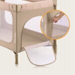 Lionelo Jasmin Easy Fold Παρκοκρέβατο 2 Επιπέδων Beige Sand