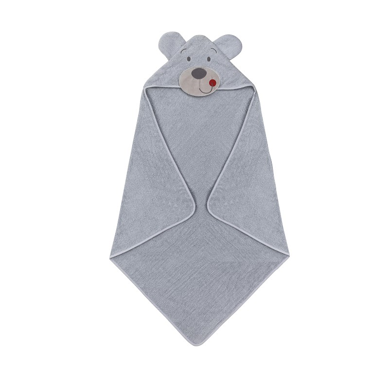 Interbaby Happy Bear Μπουρνούζι Κάπα Grey