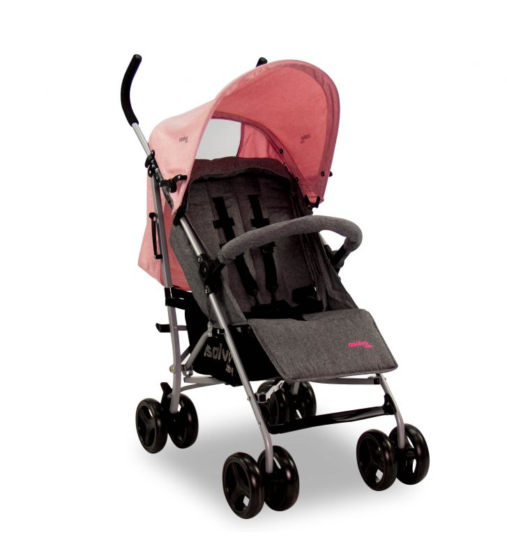 Asalvo Mombi Καρότσι Μπαστούνι έως 15kg Pink